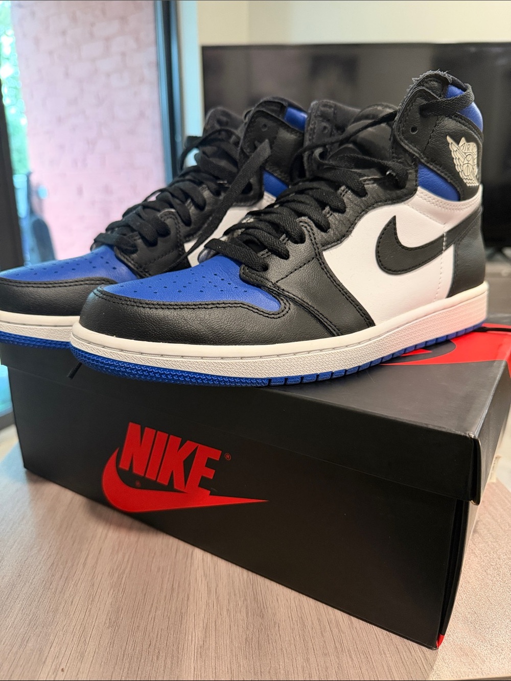 Nike Air Jordan 1 High - Black/White/Royal Blue